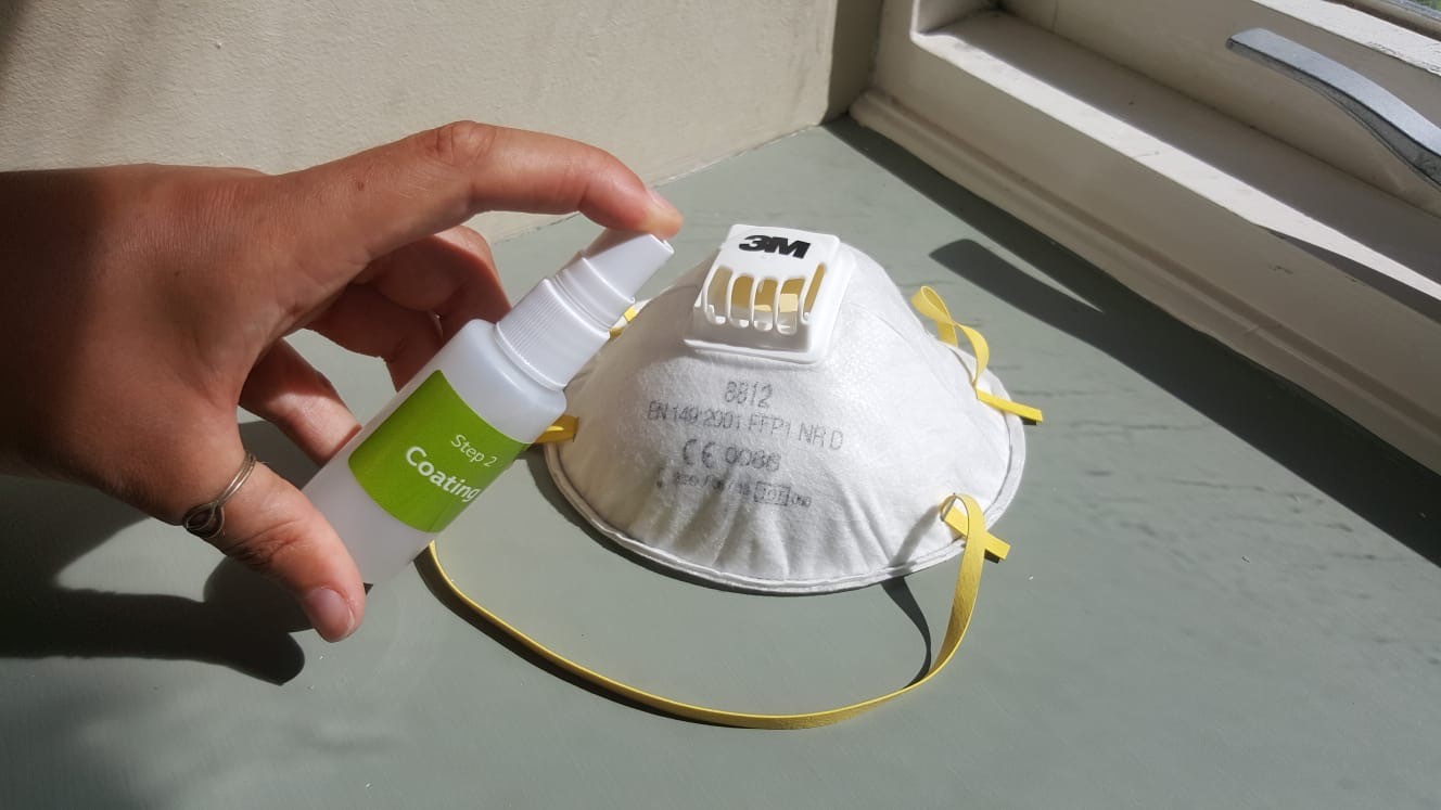 Spray on mask