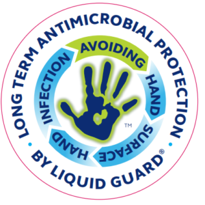 Liquid Guard anti-microbial installation labels