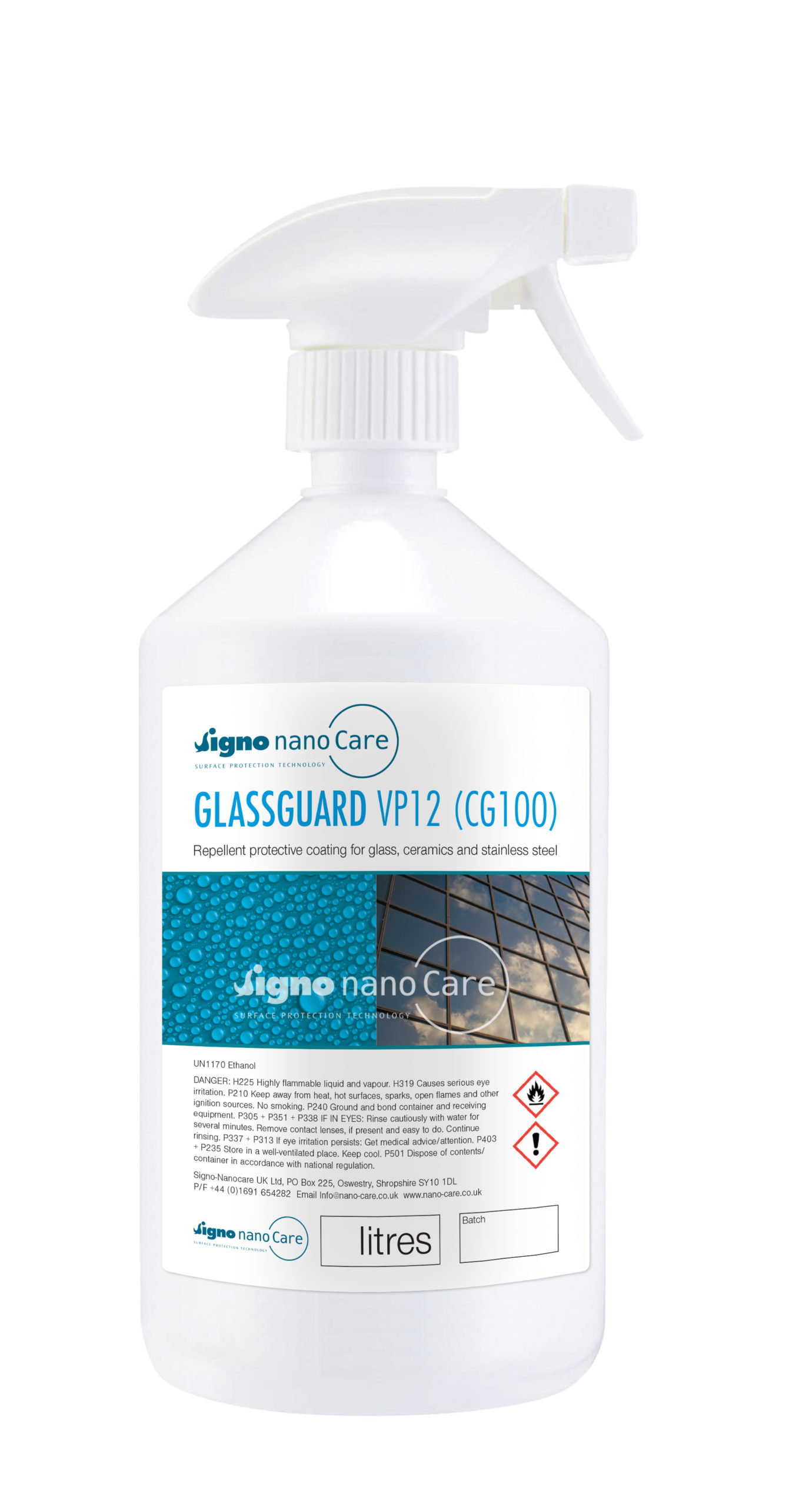 Glassguard™ (VP12) Easy Clean Glass Coating - Nano-Care