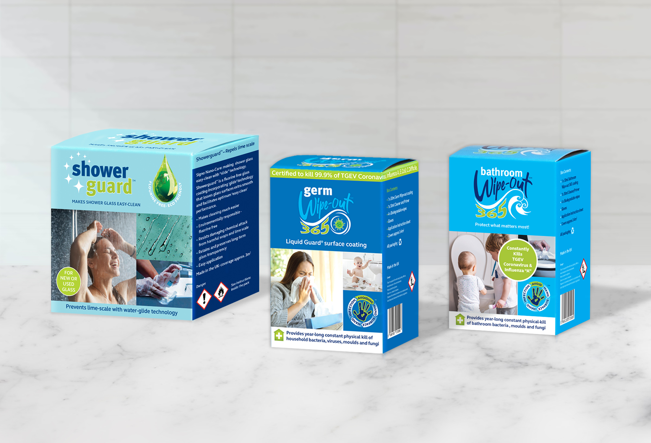 Household surface protection kits