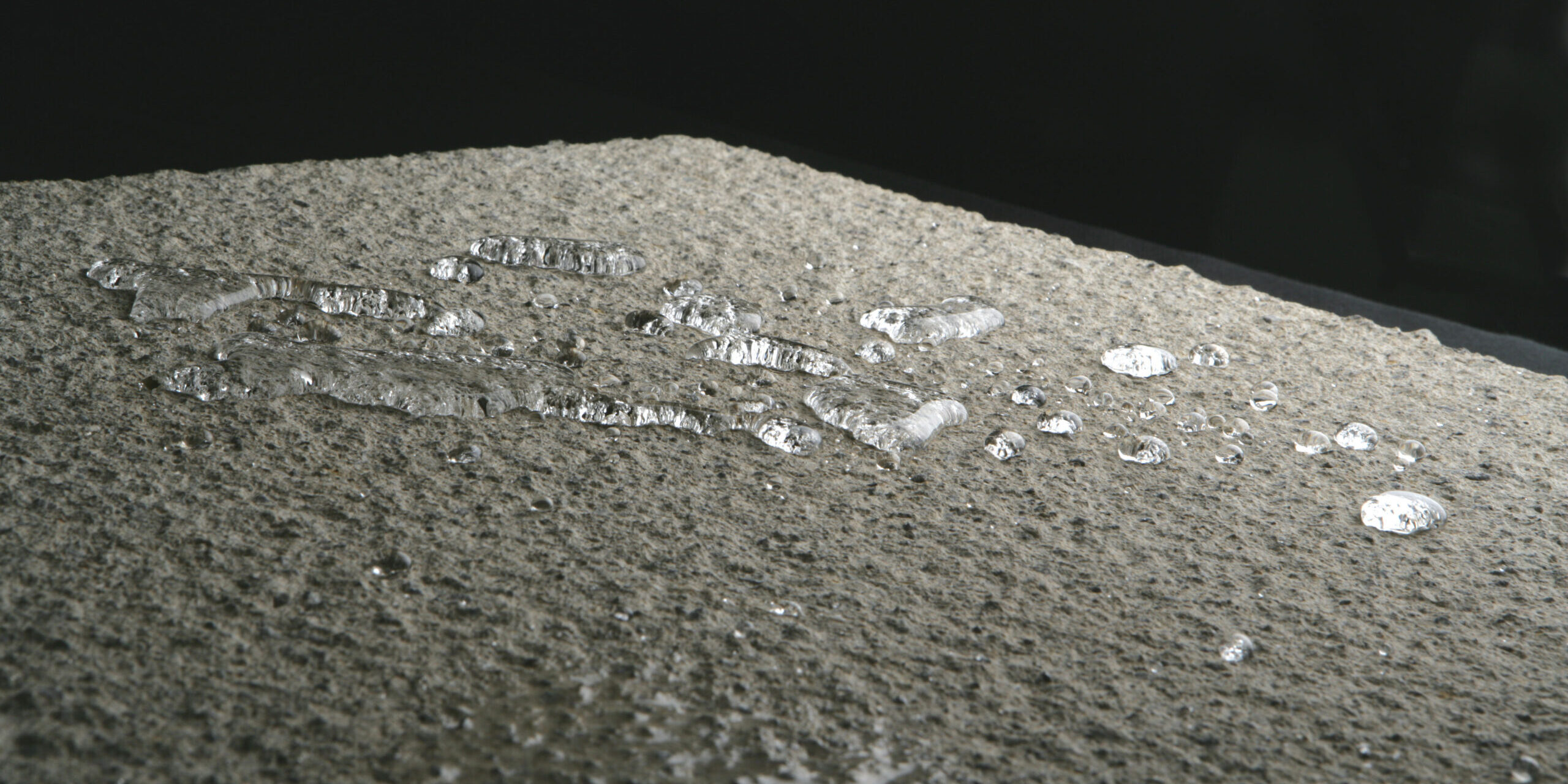 beading on concrete